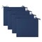 Waterproof Patio Chair Cushions - Pack Of 4 Outdoor Comfort Chair Cushion